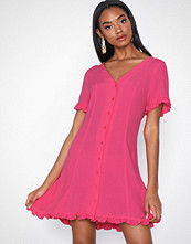 Glamorous Short Sleeve Button Dress