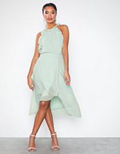 NLY Eve Frill Neck Midi Dress