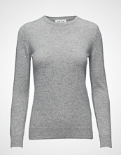 Davida Cashmere Basic Sweater Strikket Genser Grå Davida Cashmere