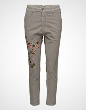 Please Jeans Chino Cod. Embro Stramme Bukser Stoffbukser Grå PLEASE JEANS