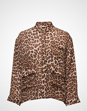 Samsøe & Samsøe Ilona Shirt Aop 6434 Langermet Skjorte Brun SAMSØE & SAMSØE
