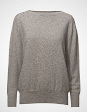 Davida Cashmere Boatneck Sweater Strikket Genser Grå Davida Cashmere