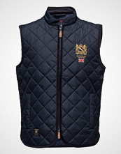 Morris Trenton Quilted Vest Vest Blå MORRIS
