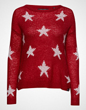 Superdry Mylee Star Knit Strikket Genser Rød SUPERDRY
