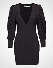 Ivyrevel V Neck Puff Sleeve Mini Dress Kort Kjole Svart IVYREVEL