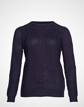 Zizzi Msus, L/S, Pullover Strikket Genser Blå ZIZZI