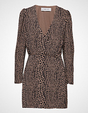 Ivyrevel Woven Wrap Mini Dress Knelang Kjole Brun IVYREVEL