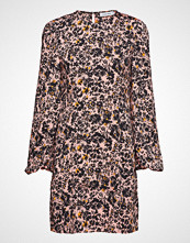 Calvin Klein Prt Puff Slv Mini Dr Kort Kjole Brun CALVIN KLEIN