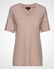 Selected Femme Slfstandard Ss V-Neck Tee Noos T-shirts & Tops Short-sleeved Rosa SELECTED FEMME