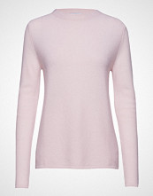 Davida Cashmere Semipolo Slit Sweater Strikket Genser Rosa DAVIDA CASHMERE