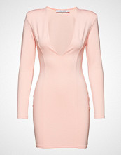 Ivyrevel V Neck Long Sleeve Mini Dress Kort Kjole Rosa IVYREVEL