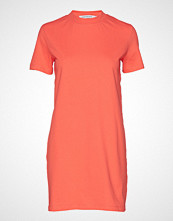 Calvin Klein Tape Logo T-Shirt Dr Kort Kjole Oransje CALVIN KLEIN JEANS