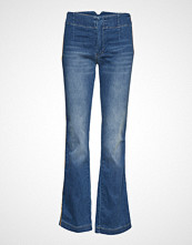 Please Jeans Longcut Buckle Denim Jeans Sleng Blå PLEASE JEANS