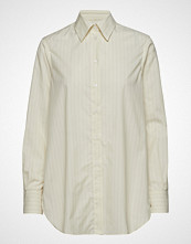 Filippa K Indra Cotton Silk Shirt Langermet Skjorte Creme FILIPPA K