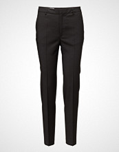 Filippa K Fiona Peg Cool Wool Slacks Bukser Med Rette Ben Svart FILIPPA K