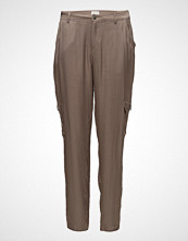 Minus Anthonia Pants Bukser Med Rette Ben Beige MINUS