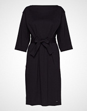 Calvin Klein Jersey Dress Ss Knelang Kjole Svart CALVIN KLEIN
