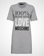 Love Moschino Love Moschino-Dress Knelang Kjole Grå LOVE MOSCHINO