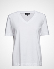 Selected Femme Slfstandard Ss V-Neck Tee Noos T-shirts & Tops Short-sleeved Hvit SELECTED FEMME