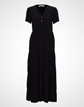 Calvin Klein Midi Gathered Ss Dre Maxikjole Festkjole Svart CALVIN KLEIN JEANS