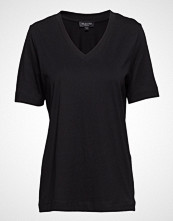Selected Femme Slfstandard Ss V-Neck Tee Noos T-shirts & Tops Short-sleeved Svart SELECTED FEMME