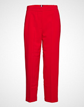 Tommy Hilfiger Adora Sl Pant Bukser Med Rette Ben Rød TOMMY HILFIGER