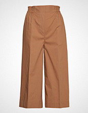 Second Female Phoebe Cropped Trousers Vide Bukser Brun SECOND FEMALE