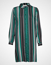 Denim Hunter Dhfifi Long Shirt Print Striped Kort Kjole Grønn DENIM HUNTER