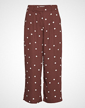Vila Viflores Pretty Cropped Pants Vide Bukser Rød VILA