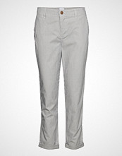 GAP V-Girlfriend Khaki Stripe Bukser Med Rette Ben Blå GAP