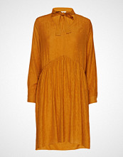 Denim Hunter Dhselma Oak Dress Knelang Kjole Oransje DENIM HUNTER