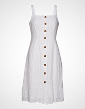 GAP Btn Frnt Drs Eyelet Knelang Kjole Hvit GAP