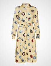 Wood Wood Hilde Dress Knelang Kjole Gul WOOD WOOD