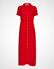 Calvin Klein Patchwork Print Maxi Knelang Kjole Rød CALVIN KLEIN JEANS