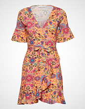 Odd Molly Flower Wrap Dress Kort Kjole Oransje ODD MOLLY