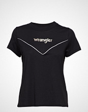 Wrangler 80´S Tee T-shirts & Tops Short-sleeved Svart WRANGLER