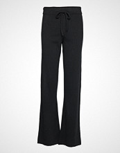 Davida Cashmere Pants Vide Bukser Svart DAVIDA CASHMERE