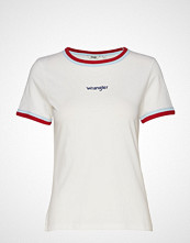 Wrangler Double Ringer T-shirts & Tops Short-sleeved Hvit WRANGLER
