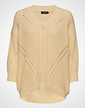 Soaked in Luxury Sl Oceane Rodeo Pullover 3/4 Strikket Genser Beige SOAKED IN LUXURY