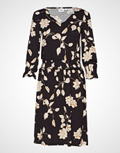 Saint Tropez U6502, Jersey Dress On Knee Knelang Kjole Svart SAINT TROPEZ