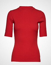 Only Onllinda Highneck 2/4 Top Jrs T-shirts & Tops Short-sleeved Rød ONLY