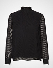 Only Onlnew Kayla L/S Top Noos Wvn T-shirts & Tops Long-sleeved Svart ONLY