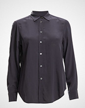 Filippa K Classic Silk Shirt Langermet Skjorte Blå FILIPPA K