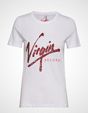 Only Onlrecord Label Reg S/S Top Box Co Jrs T-shirts & Tops Short-sleeved Hvit ONLY