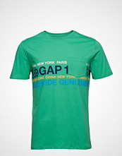 GAP Franch Xls Fash Logo Worldwide T-shirts Short-sleeved GAP