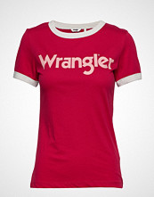 Wrangler Ringer Tee T-shirts & Tops Short-sleeved Rød WRANGLER