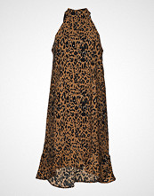 Saint Tropez U6032, Woven Dress On Knee Knelang Kjole Brun SAINT TROPEZ