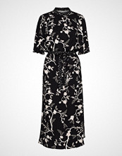 Saint Tropez U6035, Woven Maxi Dress 3 /4 Sleeve Maxikjole Festkjole Svart SAINT TROPEZ