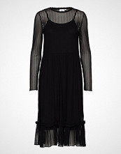 Saint Tropez T6551, Striped Lace Dress Knelang Kjole Svart SAINT TROPEZ