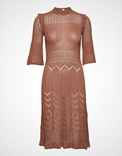 Odd Molly Pretty Pointelle Dress Knelang Kjole Rød ODD MOLLY